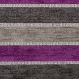 Gray Stripes Chenille