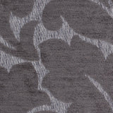 Gray Floral Chenille