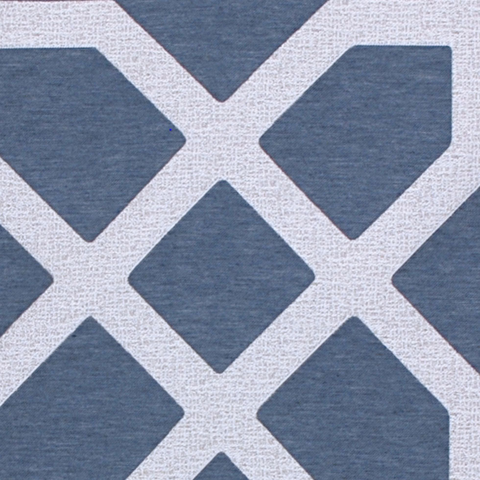 Denim Geometric Poly
