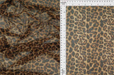 Animal Print Mesh Brown Mesh