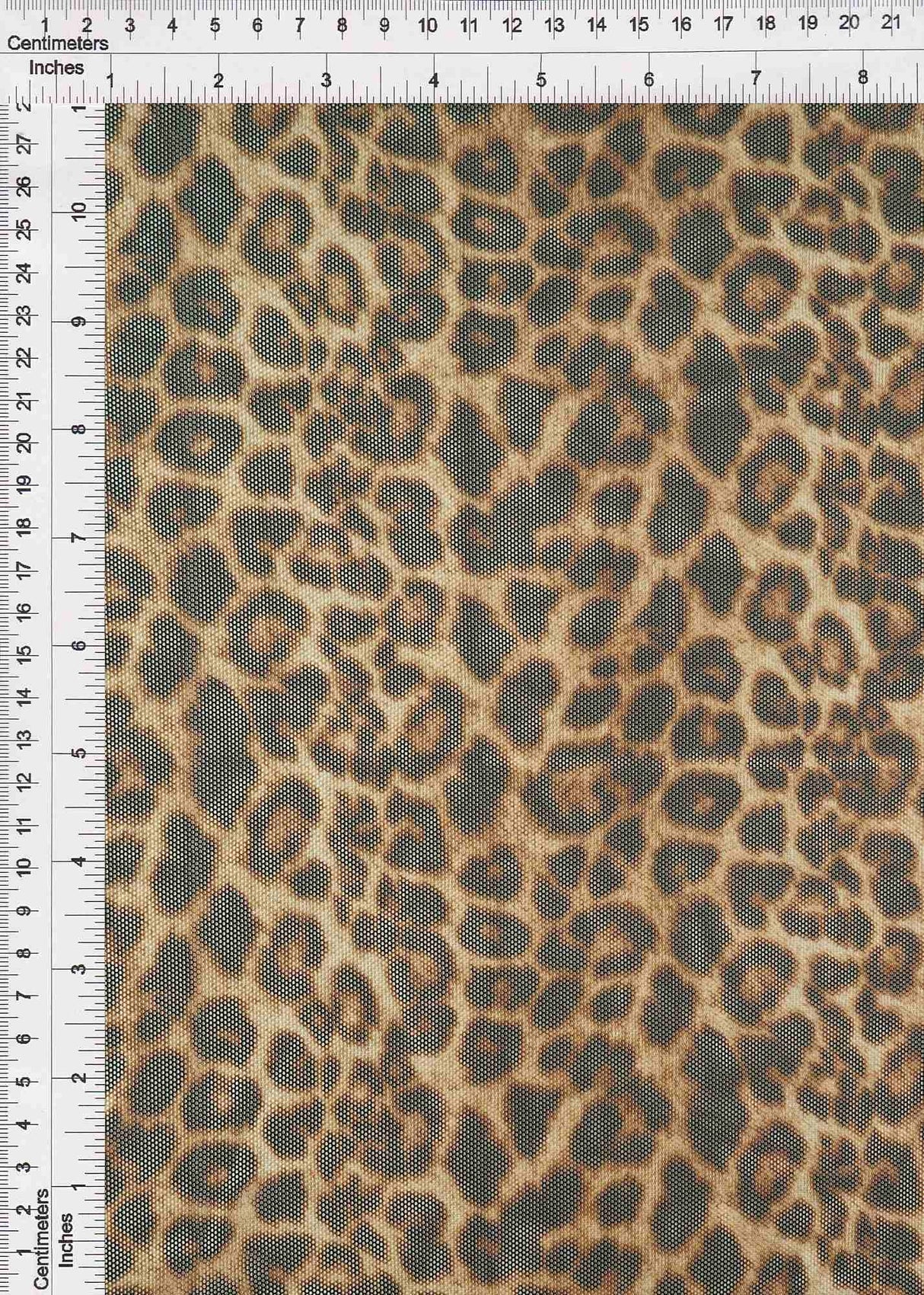 Animal Print Mesh Brown Mesh