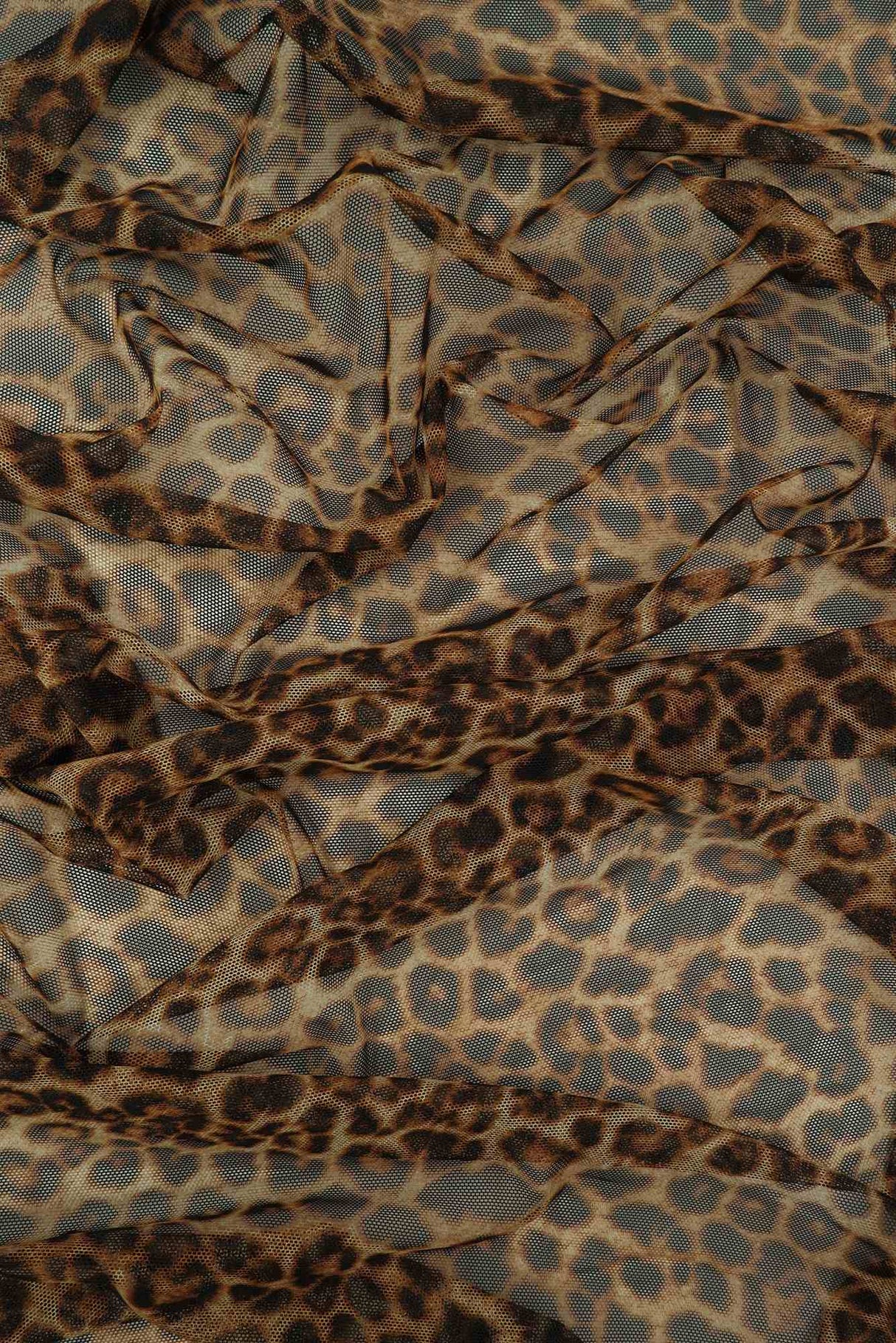 Animal Print Mesh Brown Mesh