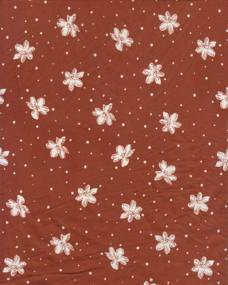 DTY Brushed Ditsy Floral Print Fabric 1 Yard Soft Stretch Flowy 58/60" Wide