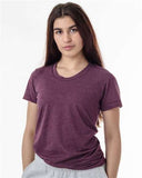 USA-Made Women's 50% Cotton & 50% Polyester T-Shirt
