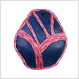 Navy/Pink Coconut Pendant - 120L/76.2mm