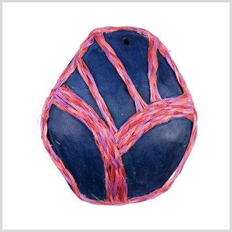 Navy/Pink Coconut Pendant - 120L/76.2mm