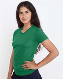 USA-Made Women's 50% Cotton & 50% Polyester T-Shirt