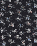 1 yarda de tela tejida con aspecto de lino estampado, duradera con diseño floral para cortinas, ancho 58/59"