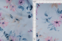 1 Yard Satin Floral Print Woven Fabric Soft Smooth Lightweight Drapery 57/58" Width