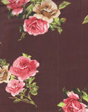 1 Yard Chiffon Fabric 100% Polyester Floral Print, 57/58" Wide