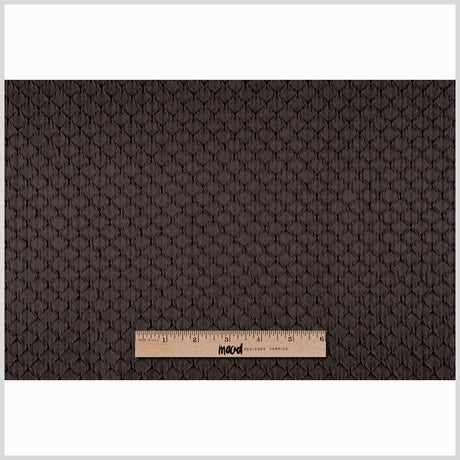 Brown Diamonds Satin Poly