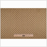 Golden Taupe Diamonds Satin Poly