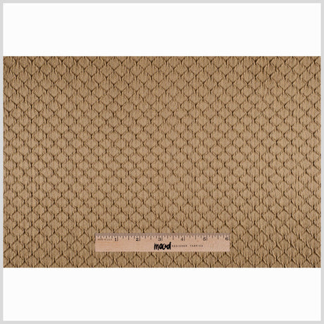 Golden Taupe Diamonds Satin Poly