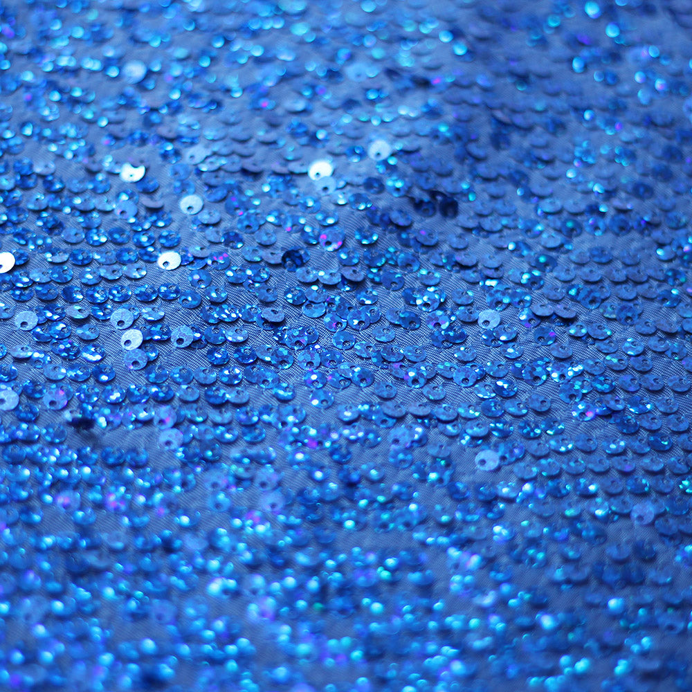 Razzle Sequins Polyester Spandex Fabric - Multiple Colors, Round Sequins, 52-54" Width, 200 GSM (1 Yard)