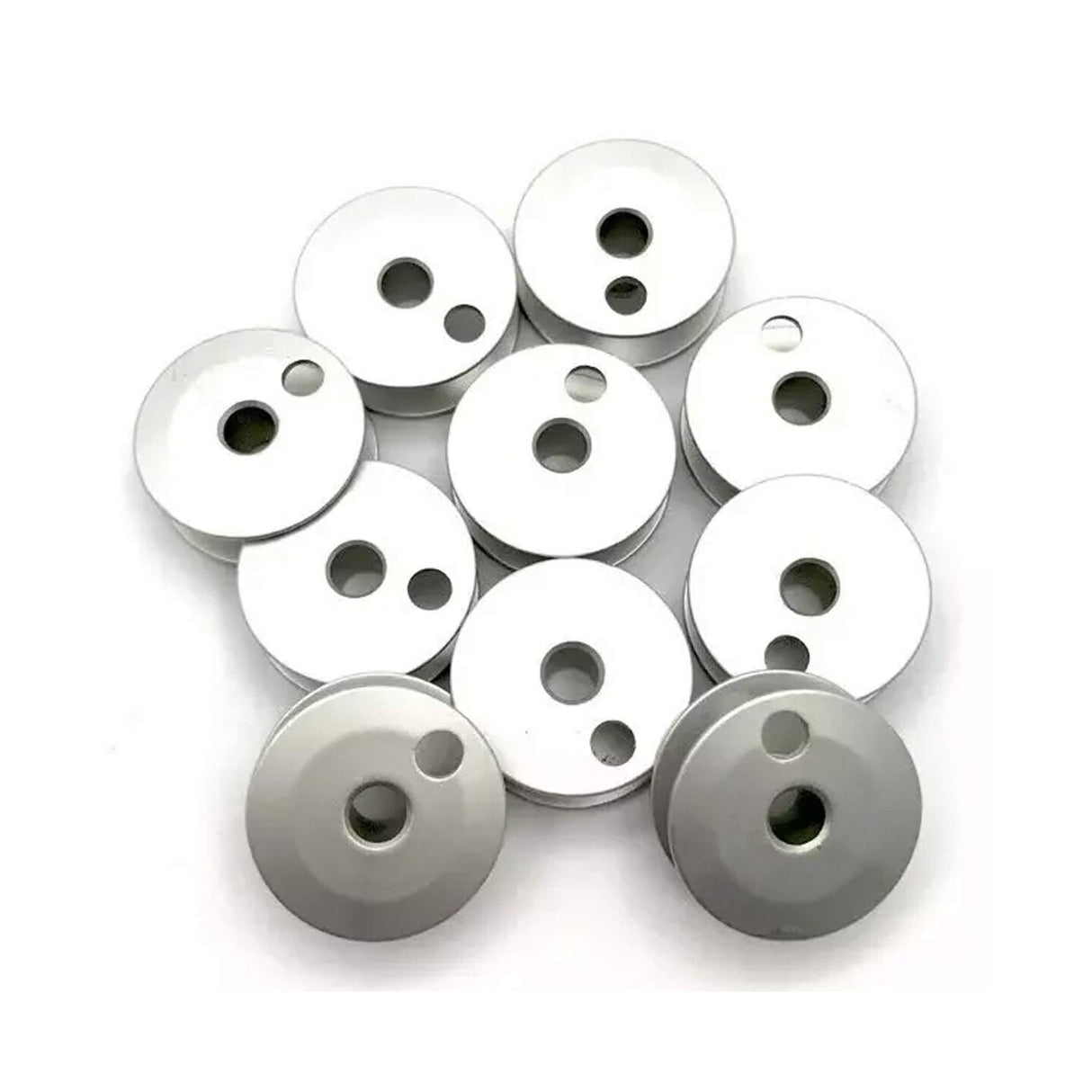 Aluminum Bobbins Brother #155484001 Lightweight Metal Construction for Smooth Stitching