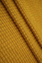 Stretch Waffle Knit Fabric Solid Colors
