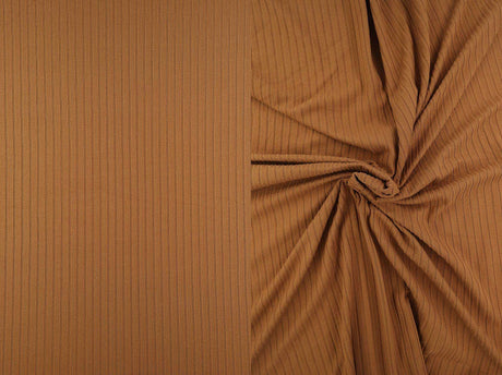 Rib Stretch Knit Fabric Solid