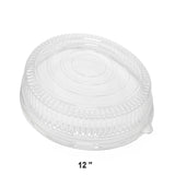 25 Pieces Round Pet Dome Lids Perfect Fit for 12" Platters