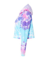 Women's Tie-Dyed Crop Hooded Sweatshirt