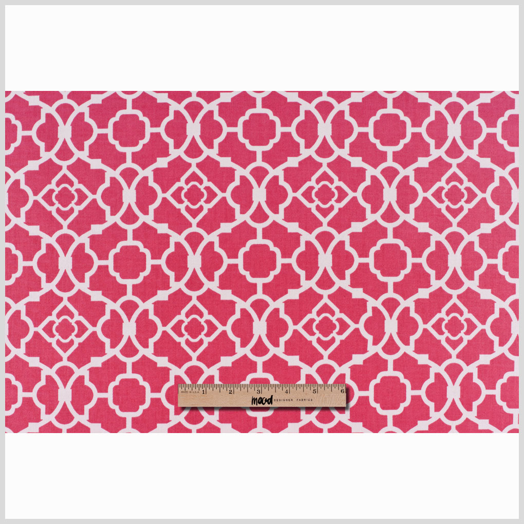 Blossom Lattice Printed Cotton Twill