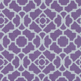 Violet Lattice Printed Cotton Twill