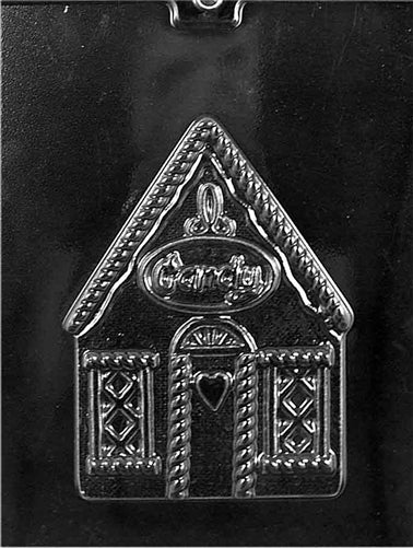 Gingerbread House Pour Box Chocolate Mold - Top - LPC451A