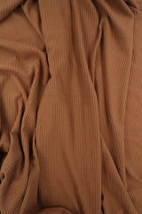 Rib Solid Stretch Knit Fabric