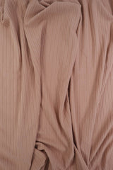 Rib Stretch Knit Fabric Solid