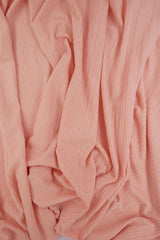 Rib Stretch Knit Fabric Solid