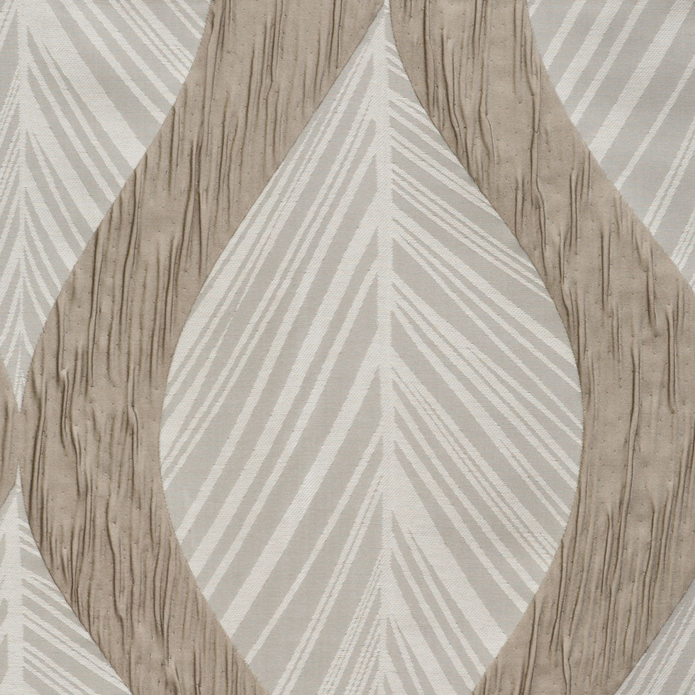 Linen Bold Leaves Polyester