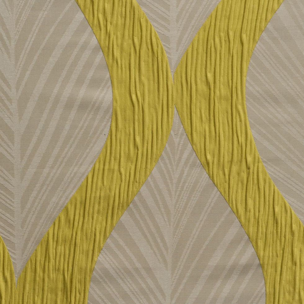 Wasabi Bold Leaves Polyester