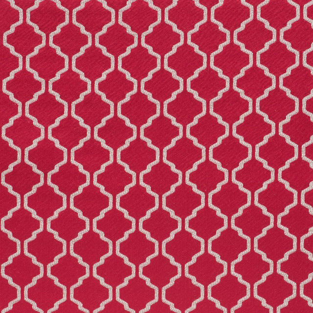 Paprika Geometric Trellis Polyester