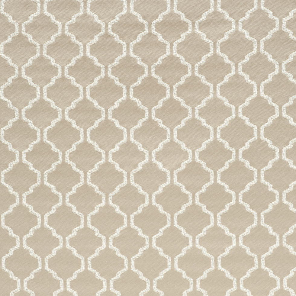 Nought Geometric Trellis Polyester