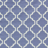 Sky Geometric Trellis Polyester