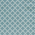 Azure Geometric Trellis Polyester