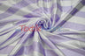Stripe Satin Charmeuse Polyester Fabric - 2" Stripe, Multiple Colors, 58/60" Width (1 Yard)