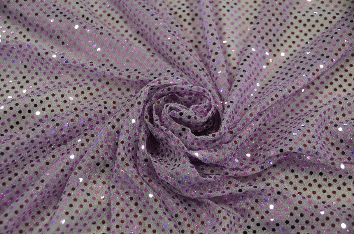 Confetti Dot Sequins Polyester Fabric - 3Mm Sequins, 45" Width (1 Yard)