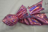 Hologram Foil Spandex Lame Fabric - Rainbow Stretch Metallic, 58/60" Width (1 Yard)