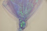Crush Iridescent Pearl Organza Polyester Fabric - Sheer Crushed Holographic, 38/40" Width (1 Yard)