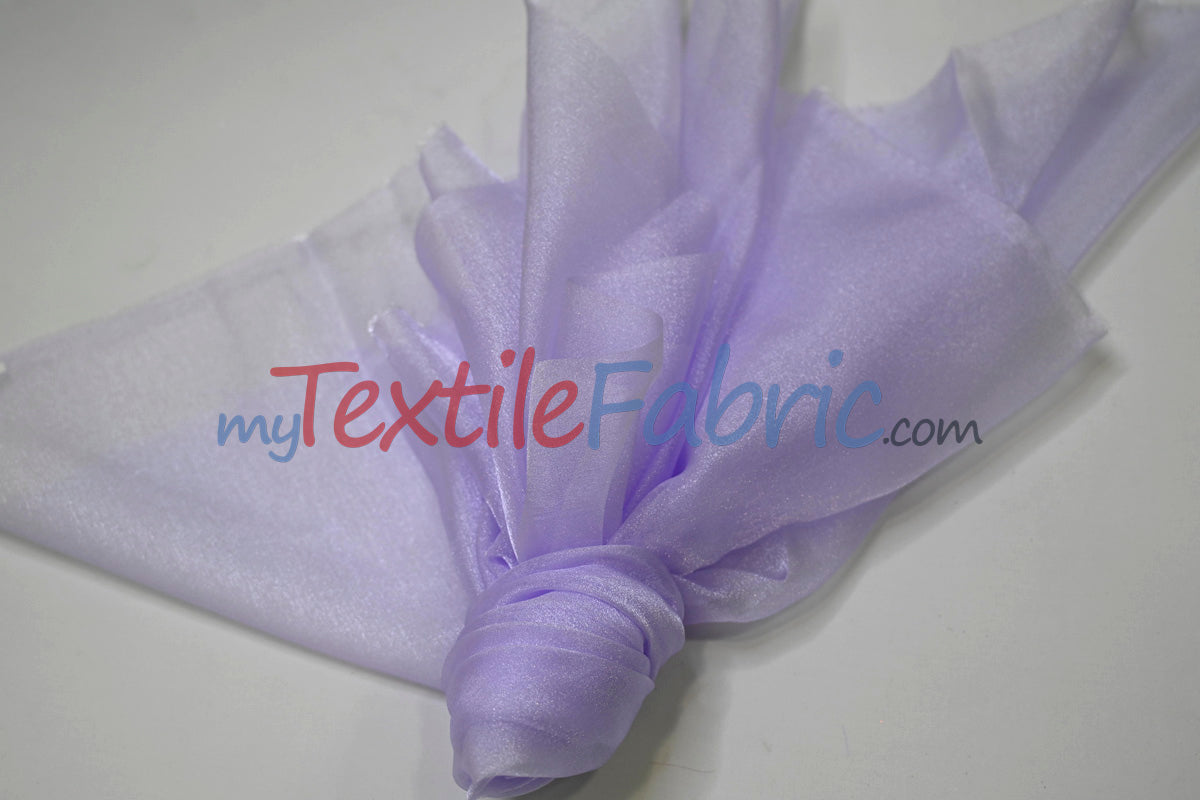 Crystal Organza Nylon Fabric - Sheer Sparkling, 45" Width (1 Yard)