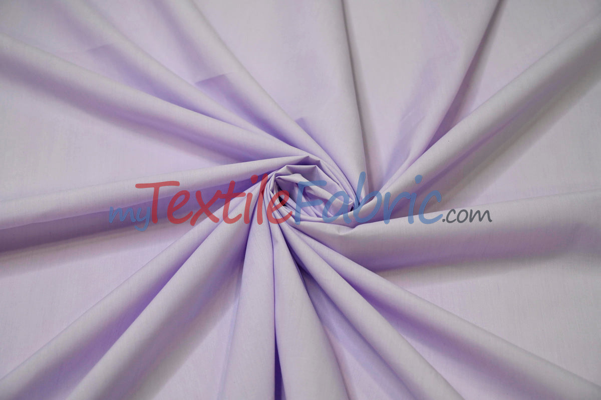Polyester Cotton Broadcloth Fabric - Solid Colors, 58/60" Width (1 Yard)