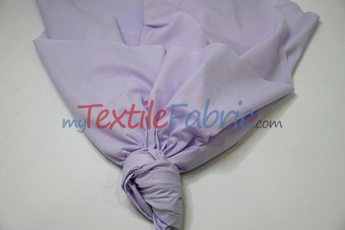 Polyester Cotton Broadcloth Fabric - Solid Colors, 58/60" Width (1 Yard)