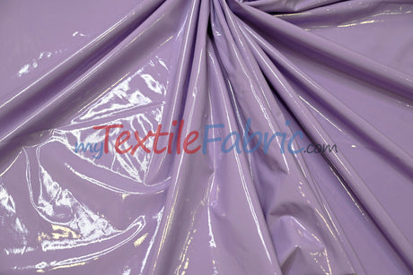 Shiny Stretch Patent Vinyl Fabric - 94% Polyester, 6% Spandex, Glossy Finish, 55" Width (1 Yard)
