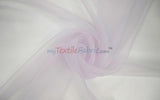 Super Organza Polyester Fabric - Semi-Sheen Sheer, 60" Width, White, Ivory, Baby Blue, Lavender, Black (By The Yard)