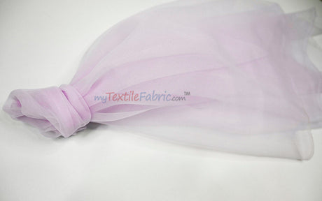 Super Organza Polyester Fabric - Semi-Sheen Sheer, 60" Width, White, Ivory, Baby Blue, Lavender, Black (By The Yard)