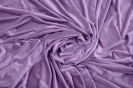 Stretch Velvet Spandex Fabric - Solid, 58" Width (1 Yard)