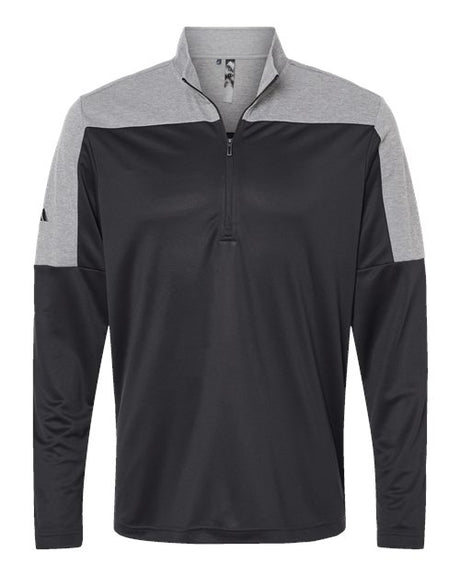 Adidas Men's Ultimate365 Lightweight Colorblocked Quarter-Zip Pullover