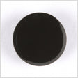 Glass Shank Back Button - 28L/18mm - Smooth Black