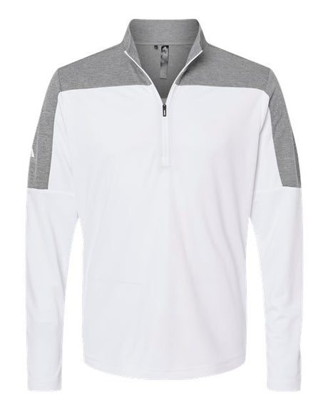 Adidas Men's Ultimate365 Lightweight Colorblocked Quarter-Zip Pullover