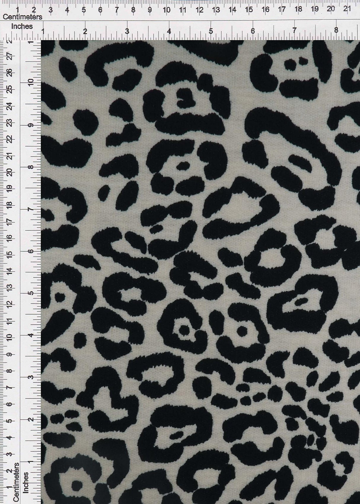 Animal Print Stretch Knit Fabric Stone